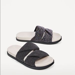 Zara slides true to size 5 brand new with dustbag